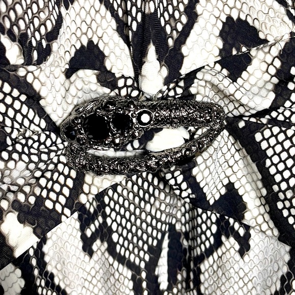 Roberto Cavalli Python Print Cocktail Dress Sz 42. True to Sz Medium. Like new - Picture 8 of 16